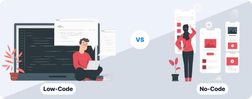 Helius Work | Low-Code Development Guide: Building Apps Smarter and Software Faster - low-code vs no-code